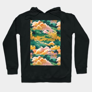 Green, yellow, and Pink Sky Hoodie